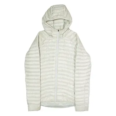 THE NORTH FACE 800 Womens Puffer Jacket Cream Nylon Hooded M
