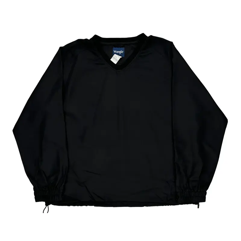 Wrangler Windbreaker - Large Black Polyester