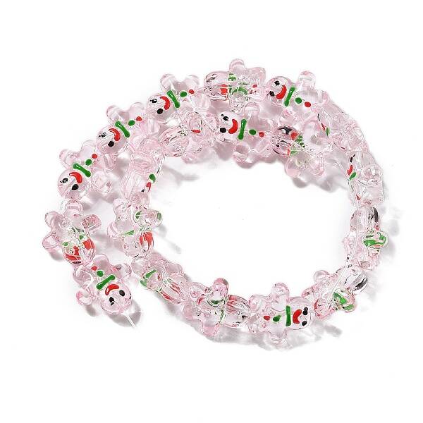 Christmas Handmade Lampwork Beads Strands