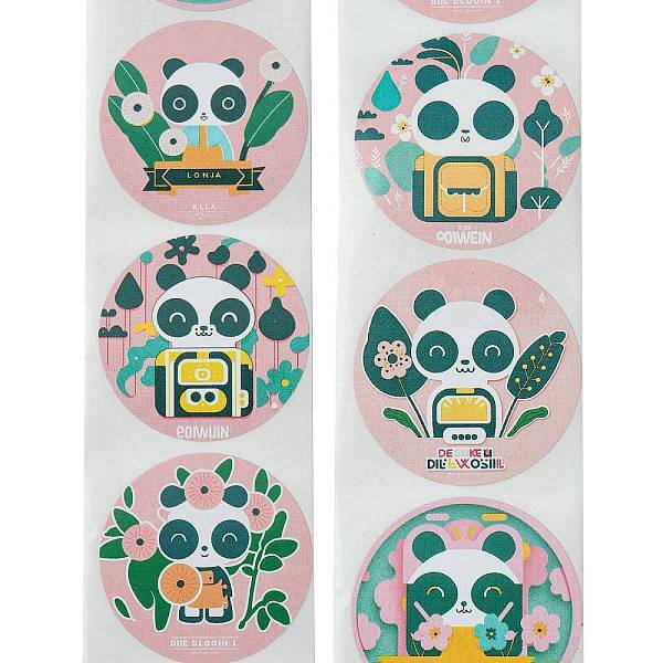 Cartoon Patterns Paper Gift Sticker Rolls