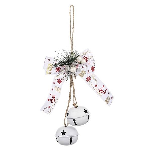 Christmas Theme Cloth Bowknot Pendant Decorations