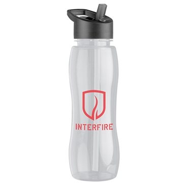 100 Customized Slim Grip - 25 oz Tritan bottle with Flip straw lid ...