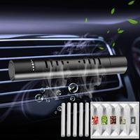 Car Air Outlet Aromatherapy Diffuser, Car Air Freshener with 5 Solid Aromatherapy Refill Core Set, Automotive Interior Access...