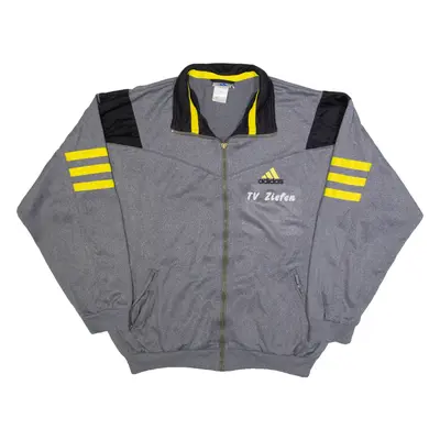 ADIDAS Mens Track Jacket Grey M