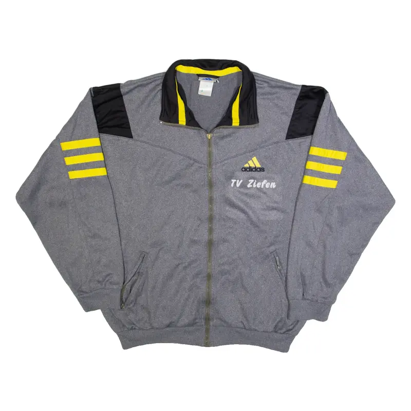 ADIDAS Mens Track Jacket Grey M