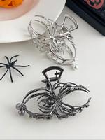 Punk Halloween Style Spider Design Hair Claw, Fashionable Hair Accessories for Women & Girls, Cute Lovely Hairwear for Daily ...