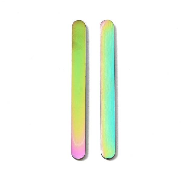 Rainbow Color 304 Stainless Steel Flat Ring Blanks