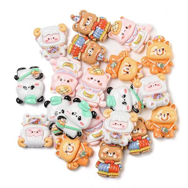 Opaque Resin Animal Decoden Cabochons