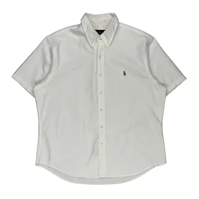 Ralph Lauren Slim Fit Short Sleeve Shirt - 2XL White Cotton