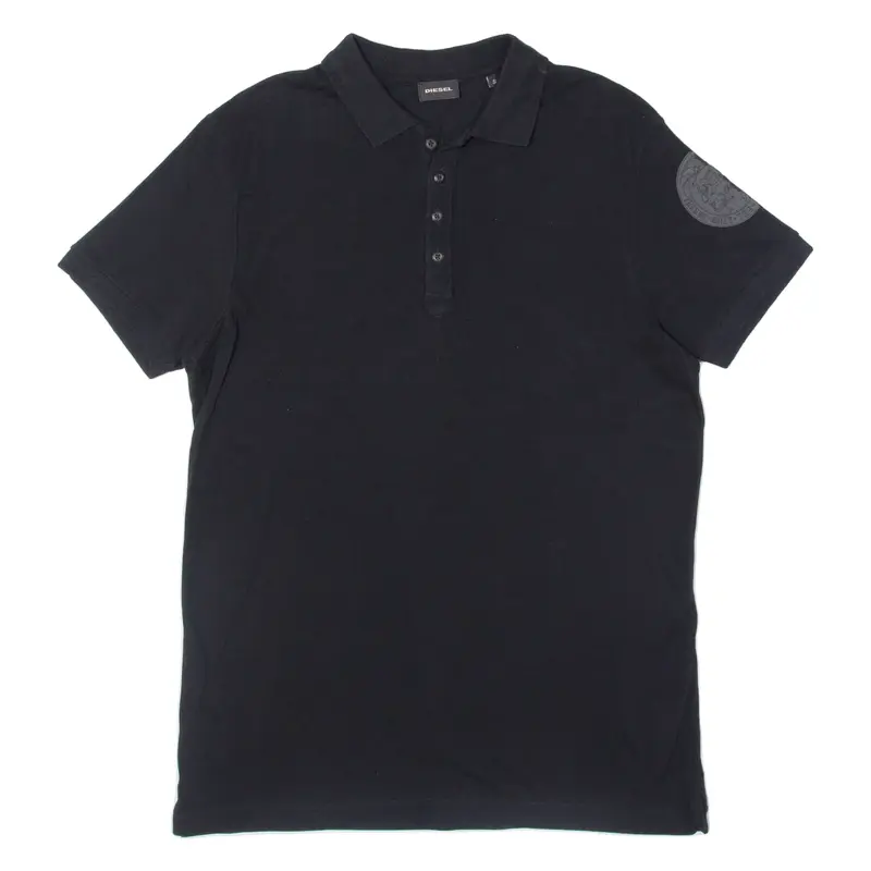 DIESEL Mens Polo Shirt Black S