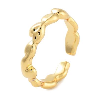 Rack Plating Brass Open Cuff Rings for Women