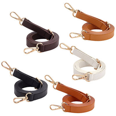 5Pcs 5 Colors Adjustable PU Leather Bag Shoulder Straps