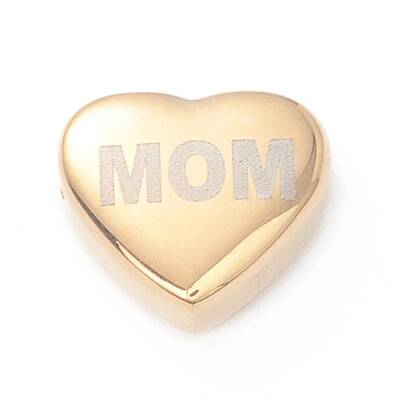 Mother's Day PVD Vacuum Plating 304 Stainless Steel  Beads