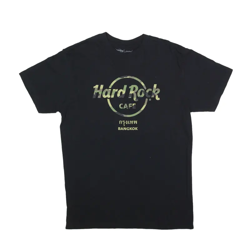 HARD ROCK CAFE Bangkok USA T-Shirt Black Short Sleeve Mens M