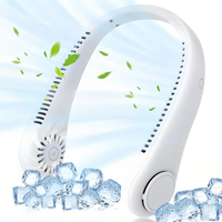Bladeless Neck Fan, Portable Hand Free Fan Rechargeable 360° Cooling Airflow, 3-Speed, Wearable Quite Fan for Bedroom, Outdo...