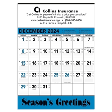 25 Custom Triumph Calendars Blue & Black Contractor Memo - Work ...