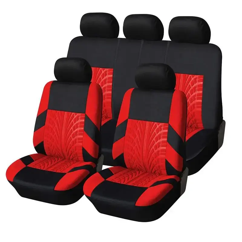 Car Seat Covers for Five Seats, 1 Set Full Set Seat Protectors, Breathable Automotive Front Rear Seat Cushion Cover, Univers...