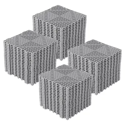 Garvee Non-Slip Modular Interlinked Bath Floor Mat Tiles – 12x12 Drainage PVC, Waterproof, Cushioned, Easy Install – Id...