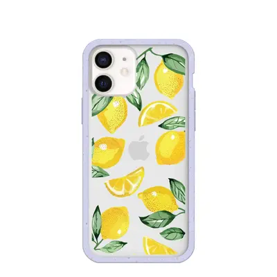 Clear Lemon Fizz iPhone 12/ iPhone 12 Pro Case With Lavender Ridge