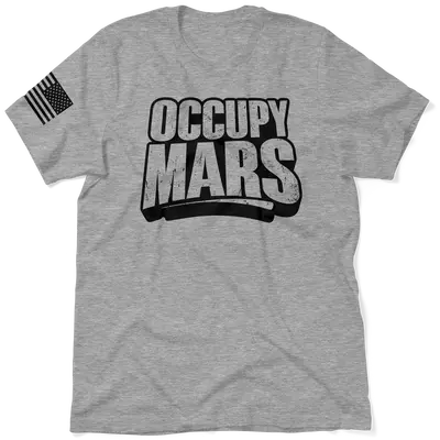 Occupy Mars - Heather Gray T-Shirt