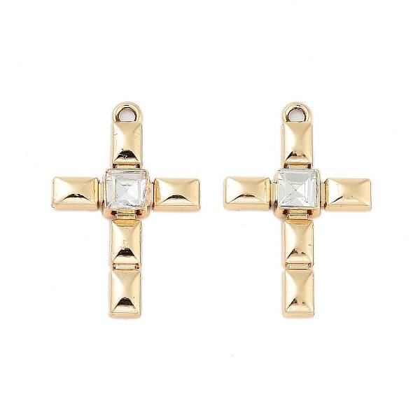 UV Plating Alloy Rhinestone Pendants