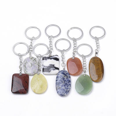 Natural Gemstone Keychain