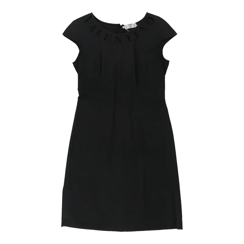 Valentino Sheath Dress - Small Black Cotton | Size: small