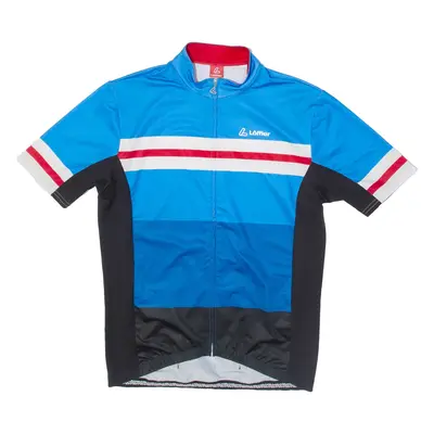 LOFFLER Full Zip Cycling Mens Jersey Blue M