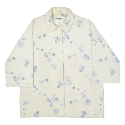 ESSENTIEL ANTWERP Womens Overcoat Coat Cream Floral UK 10