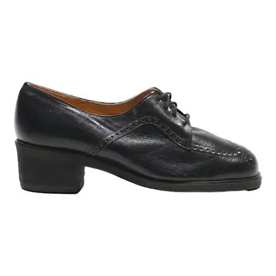 FRETZ Brogue Shoes Black Leather Womens UK 3.5