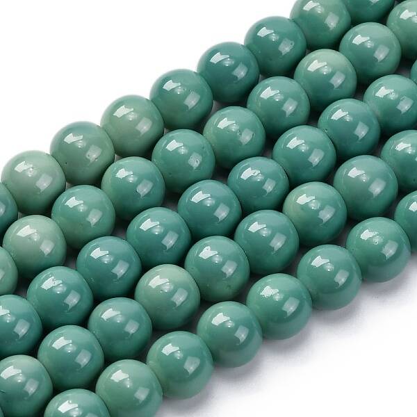Baking Painted Glass Bead Strands