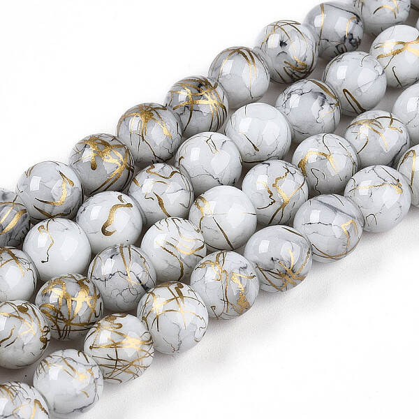 Baking Painted Glass Beads Strands