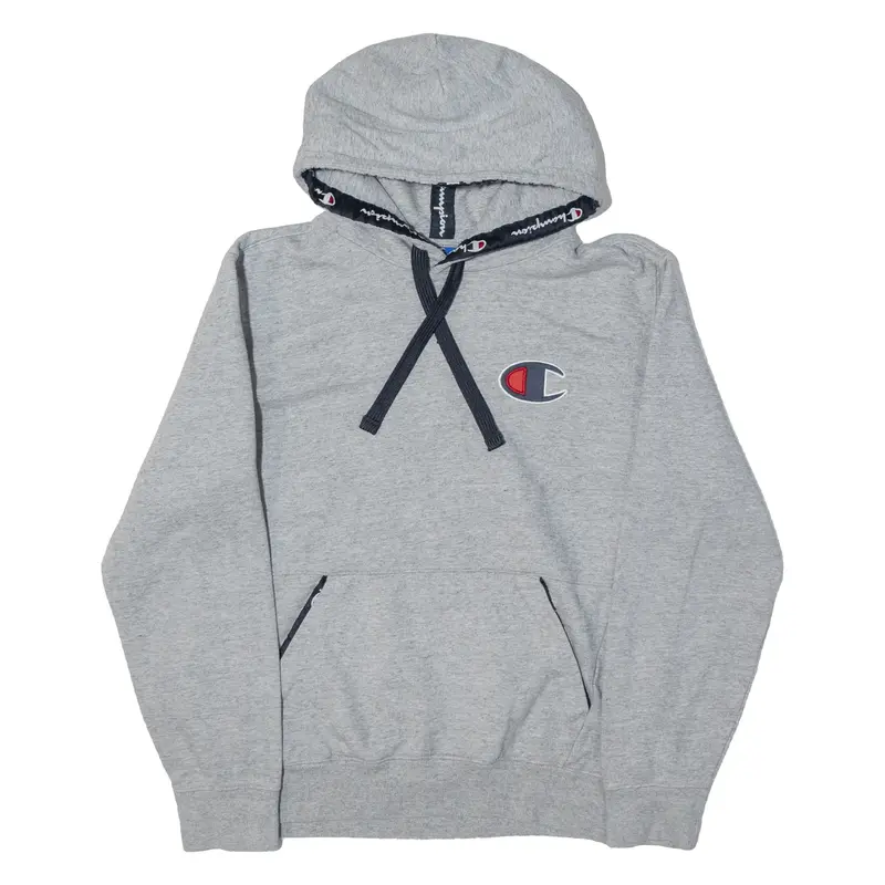 CHAMPION Mens Grey Hoodie M
