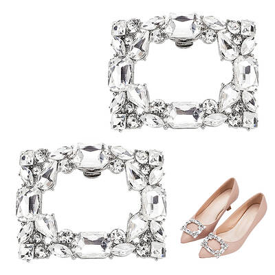 1 Pair Alloy & Rhinestone Shoe Decorations