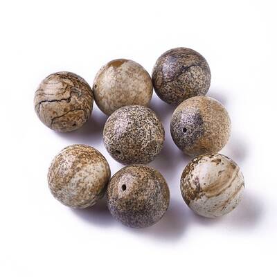 Natural Picture Jasper Beads