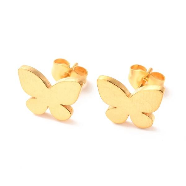 Ion Plating(IP) 304 Stainless Steel Stud Earrings