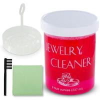 Jewelry Gold Silver Platinum Cleaner Dip Cleaning Household Brush Microfiber Cloth