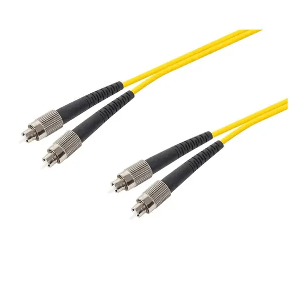 46024 Monoprice SMF Optic Cables FC-FC UL 3mm 9/125 OFNR Duplex Yellow 1m