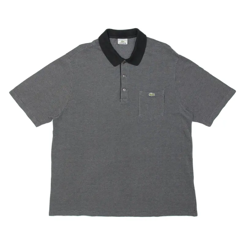 LACOSTE Mens Polo Shirt Black 2XL