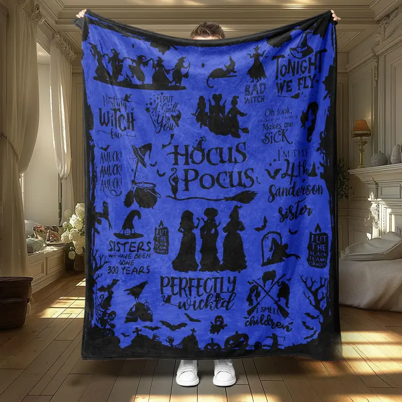 Warm Nap Blanket, 1 Count Soft Throw Blanket, Air-conditioned Room Blanket, Blanket for Home Office Travel Camping, Christma...