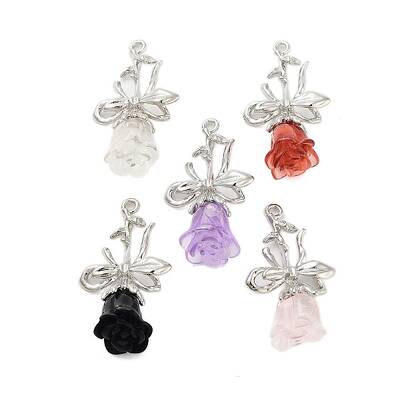 Rack Plating Alloy Resin Pendants