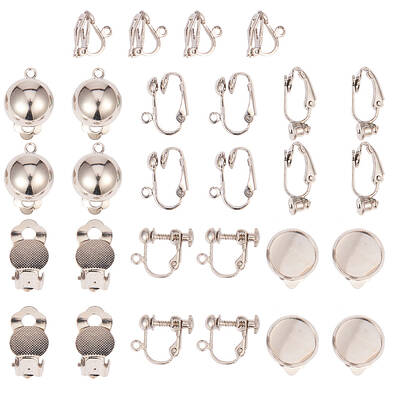 Brass/Iron Clip-on Earring Findings
