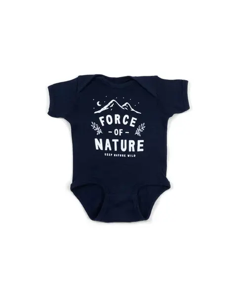 Force of Nature Baby Bodysuit | Navy | Size: 12M