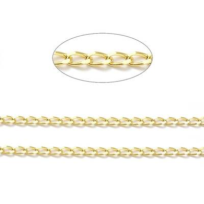 Rack Plating Brass Curb Chains