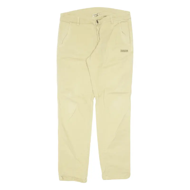 MALOJA Trousers Beige Regular Tapered Womens W34 L32