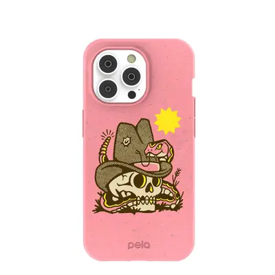 Bubblegum Pink Snakebite iPhone 14 Pro Case