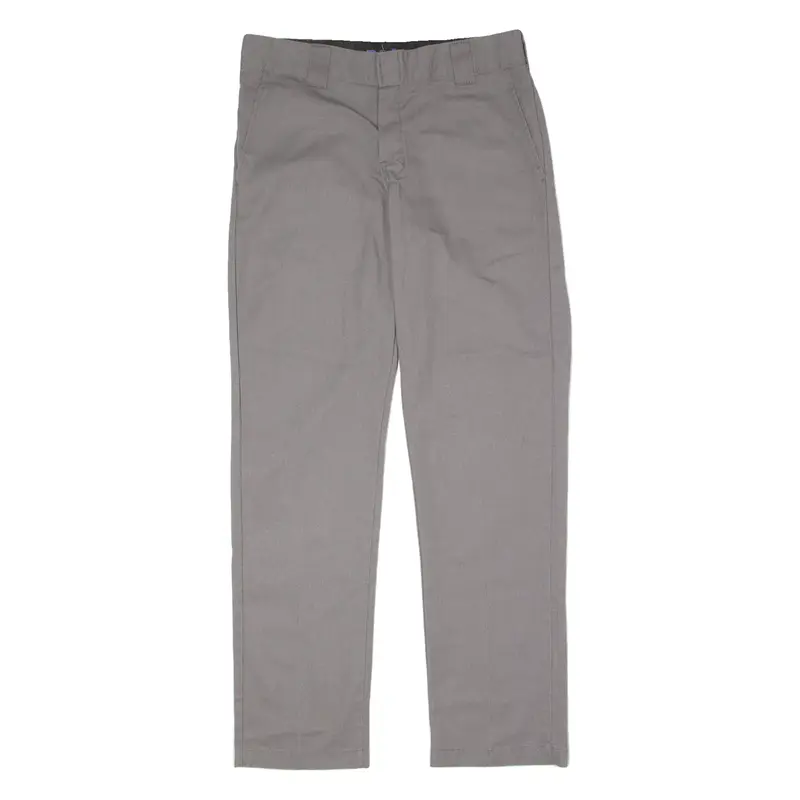 DICKIES Flex Workwear Mens Trousers Grey Slim Tapered W32 L32