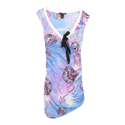 Just Cavalli Mini Dress - Medium Blue Cotton | Size: medium