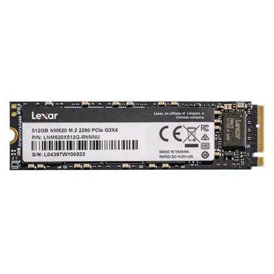 LNM620X512G-RNNNU Lexar NM620 512GB 3D TLC PCI Express NVMe 3.0 x4 M.2 2280 Solid State Drive