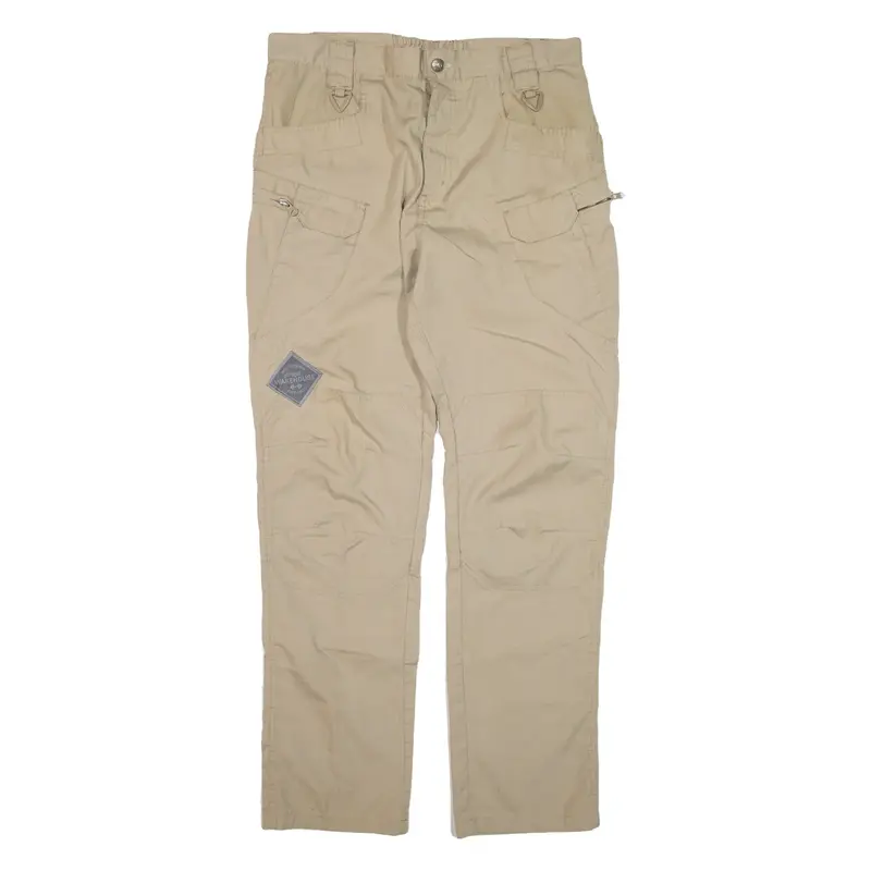 Cargo Workwear Trousers Beige Slim Straight Womens W30 L28